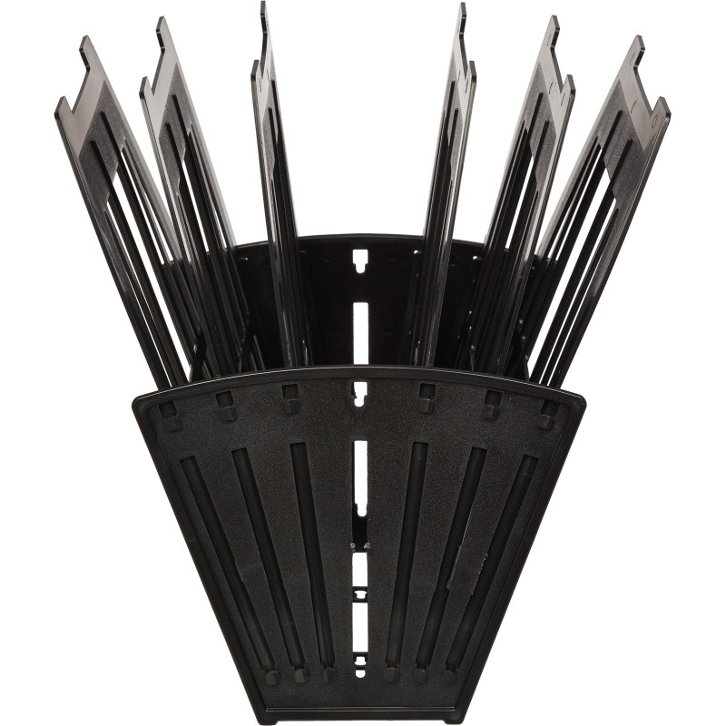 Лоток вертикальный Attache веер 5отделений 6секций черный