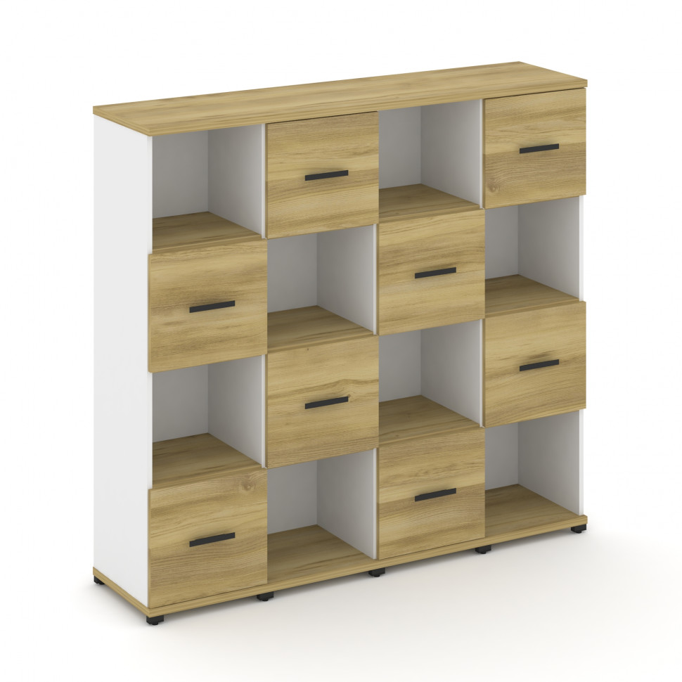 Concept Набор №443.U CN.STUN-443 B Дуб Винченцо/Белый Бриллиант/Металл Черный 1668*420*1554