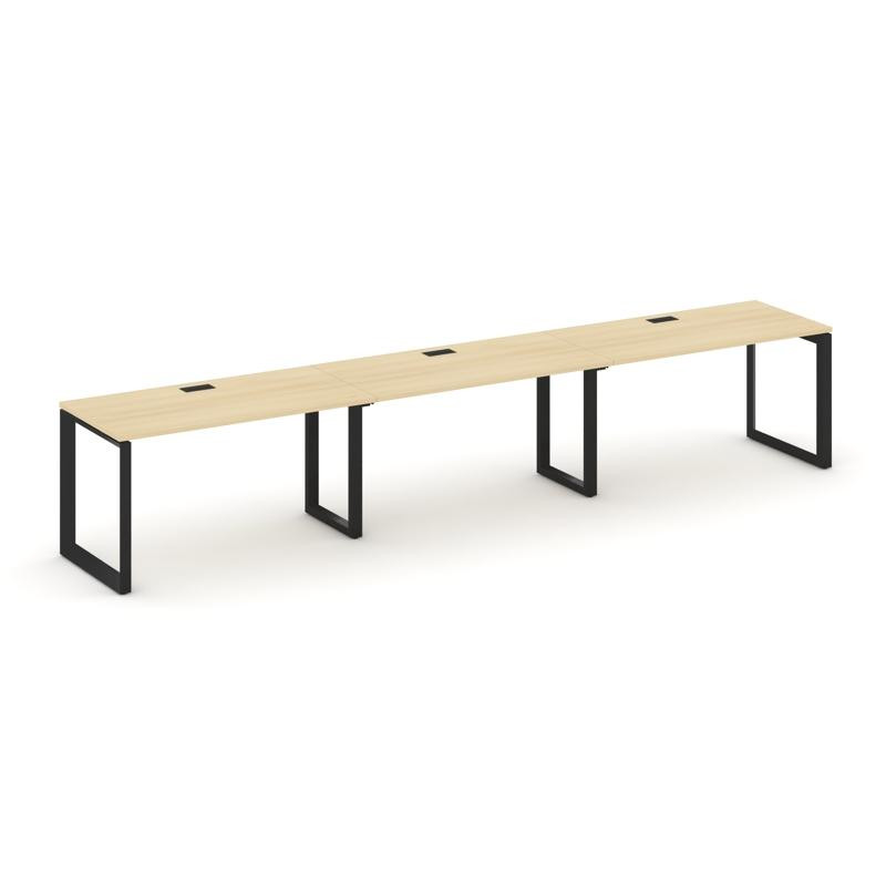 Style Project Рабочая станция односторонняя SN-59O.ORS-051 Акация Лорка/Металл Черный/Черный Заглушк