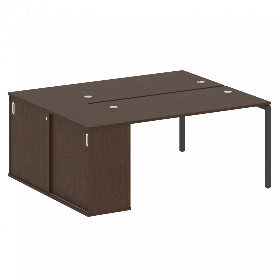 Metal System Quattro Рабочая станция с шкафом-купе на П-образном м/к 40БП.РС-СШК-1.3 Т Венге Цаво/Ме Metal System Quattro Рабочая станция с шкафом-купе на П-образном м/к 40БП.РС-СШК-1.3 Т Венге Цаво/Ме