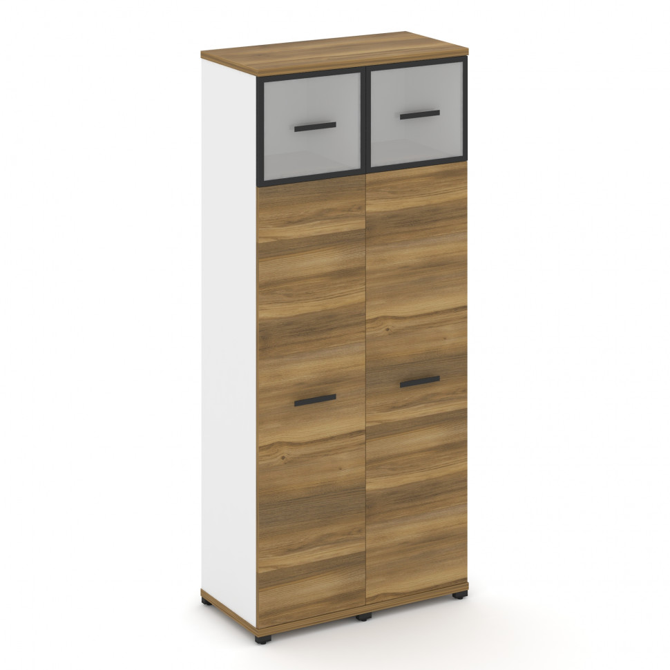 Concept Шкаф 2 узкие секции, 5 ниш CN.STU-527 RMB B Сандал Янтарный/Белый Бриллиант/Металл Черный/Са