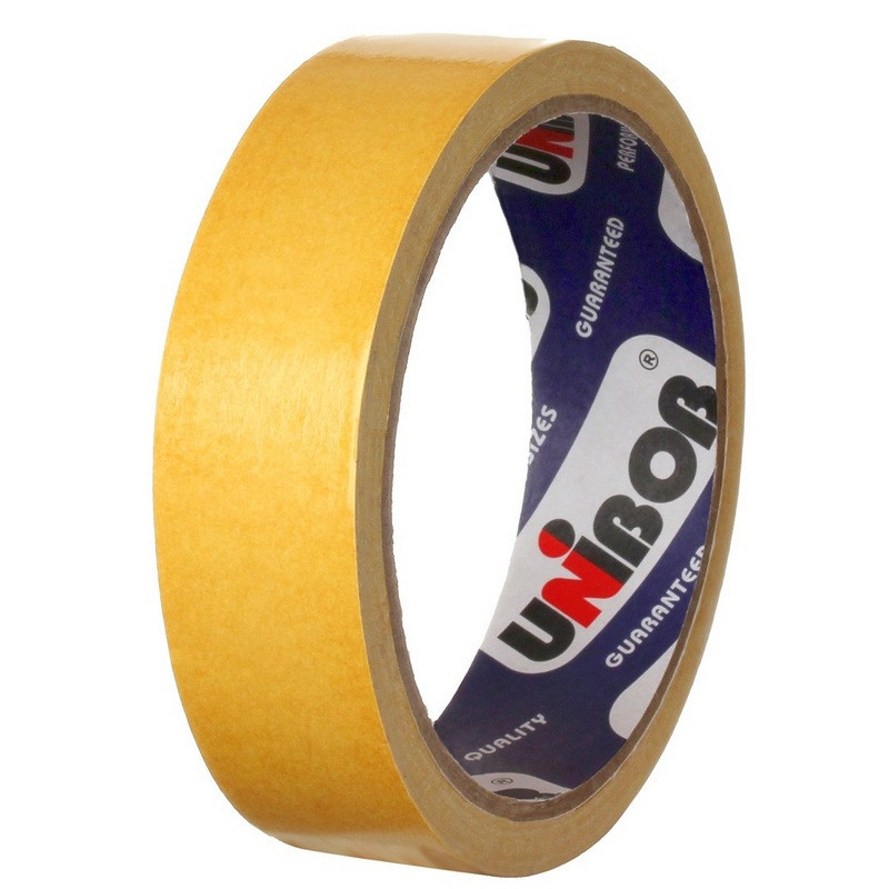 Клейкая лента двухсторонняя  UNIBOB 25мм х 10м (полипропилен)
