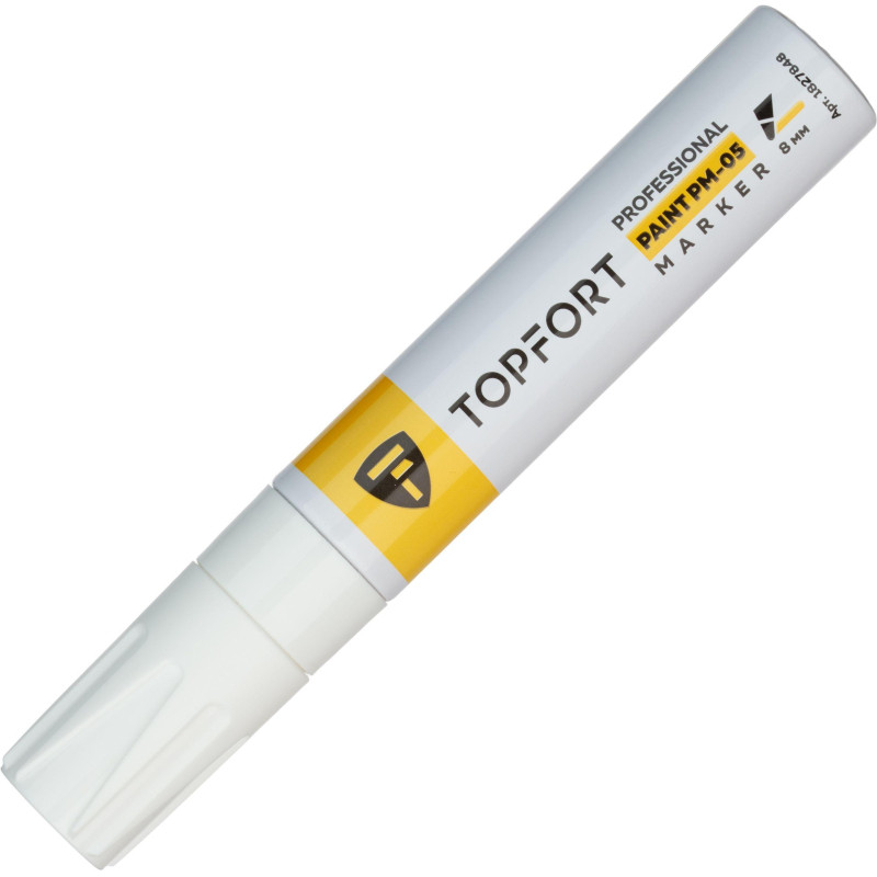 Маркер лаковый TOPFORT Paint 8 мм белый
