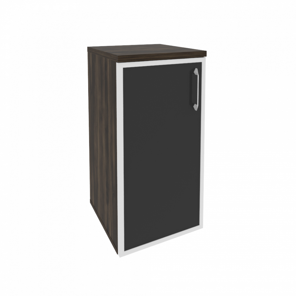 Onix Шкаф низкий узкий левый O.SU-3.2 R (L) black Дуб Мали/Стекло Black 400*420*823