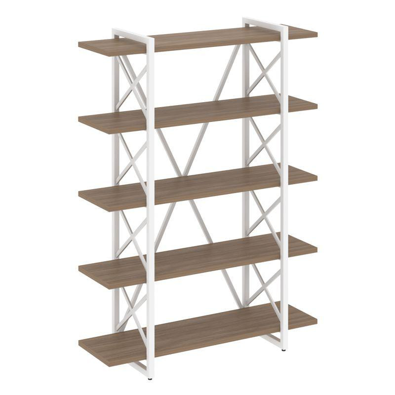 Loft Стеллаж на рег. опорах-5 полок VR.L-MST.O-5.8V Дуб Аризона/Металл Белый 1200*400*1650 Loft Стеллаж на рег. опорах-5 полок VR.L-MST.O-5.8V Дуб Аризона/Металл Белый 1200*400*1650