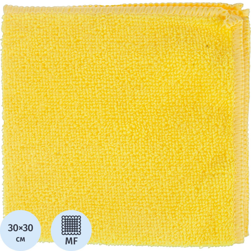 Салфетка хозяйственная из микрофибры универс 200г/м2 30х30см жел