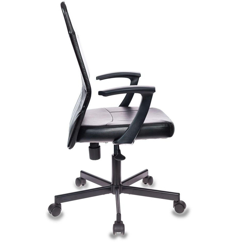 Кресло 0MX_VB_EChair-224 PPU к/з черный, металл