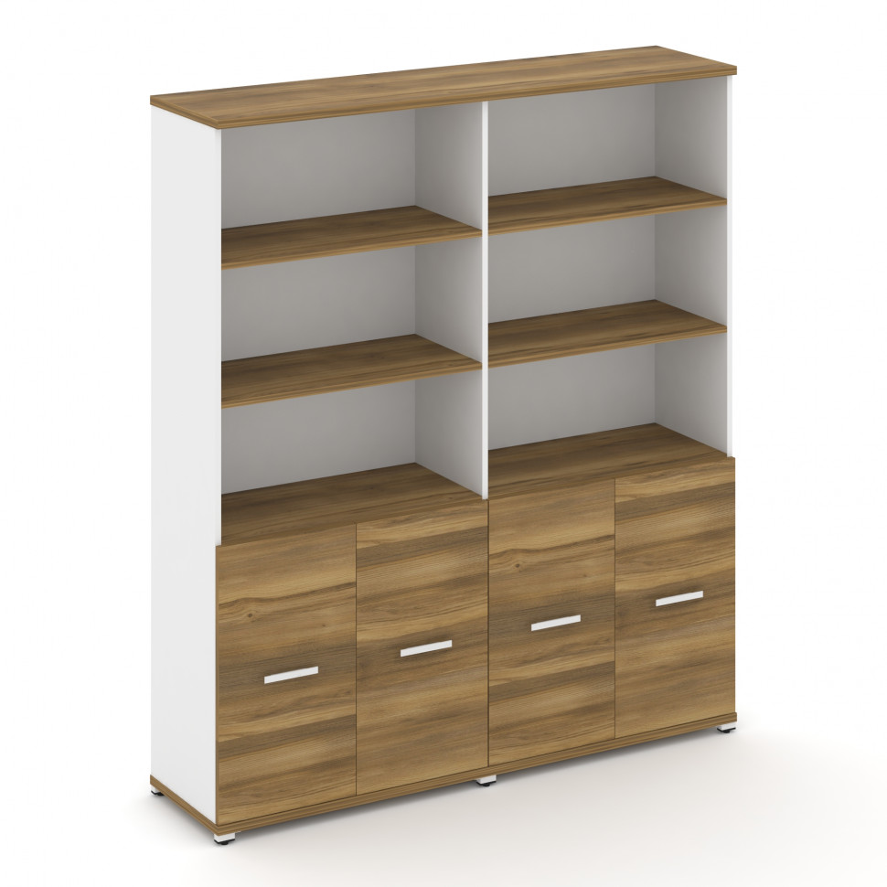 Concept Шкаф 2 широкие секции, 5 ниш CN.STS-521 W Сандал Янтарный/Белый Бриллиант/Металл Белый 1668* Concept Шкаф 2 широкие секции, 5 ниш CN.STS-521 W Сандал Янтарный/Белый Бриллиант/Металл Белый 1668*