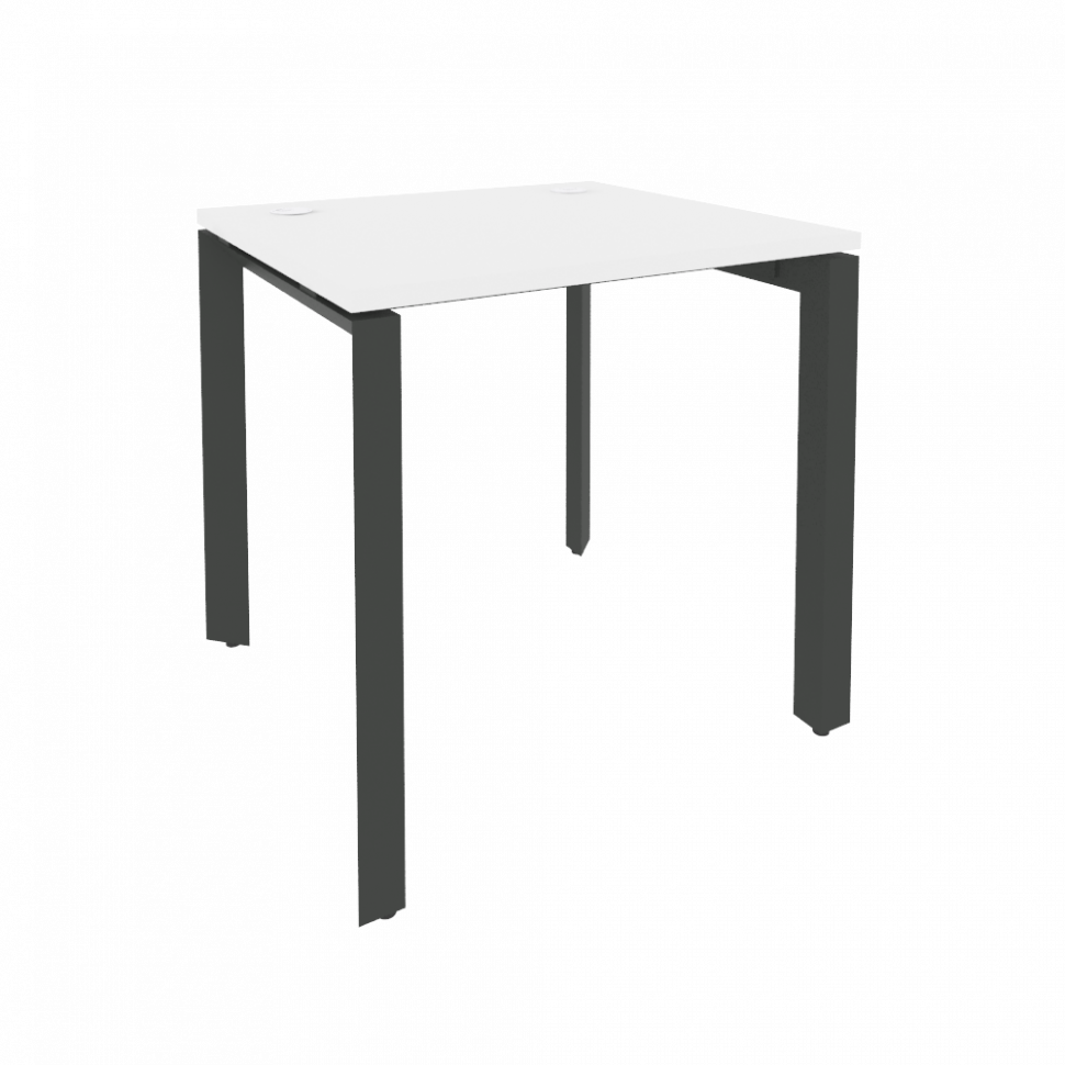 Onix Стол рабочий на П-образном м/к O.MP-SP-0.7 Белый Бриллиант/Металл Антрацит 780*720*750