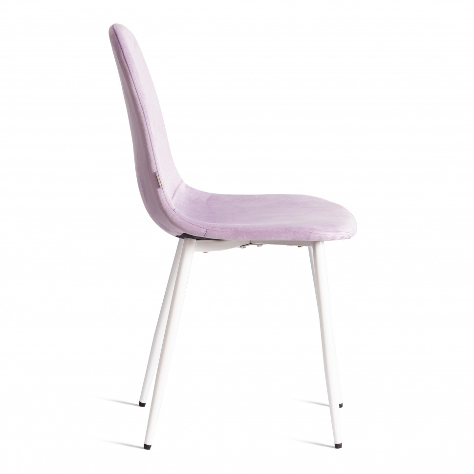 Стул BREEZE (mod. JSC-58) Велюр/металл , 44 х 53 х 86 см, Lavender (лавандовый) HLR26 / белый