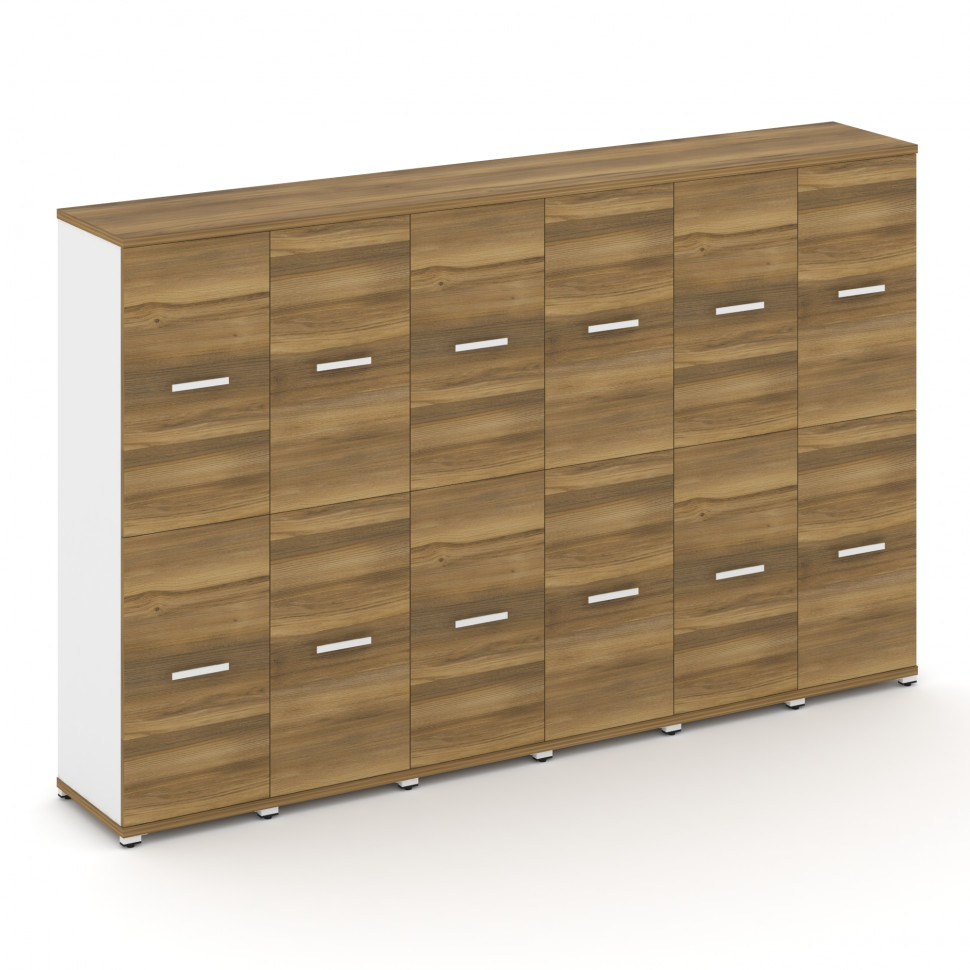 Concept Шкаф 6 узких секций, 4 ниши CN.STU-462 W Сандал Янтарный/Белый Бриллиант/Металл Белый 2500*4 Concept Шкаф 6 узких секций, 4 ниши CN.STU-462 W Сандал Янтарный/Белый Бриллиант/Металл Белый 2500*4