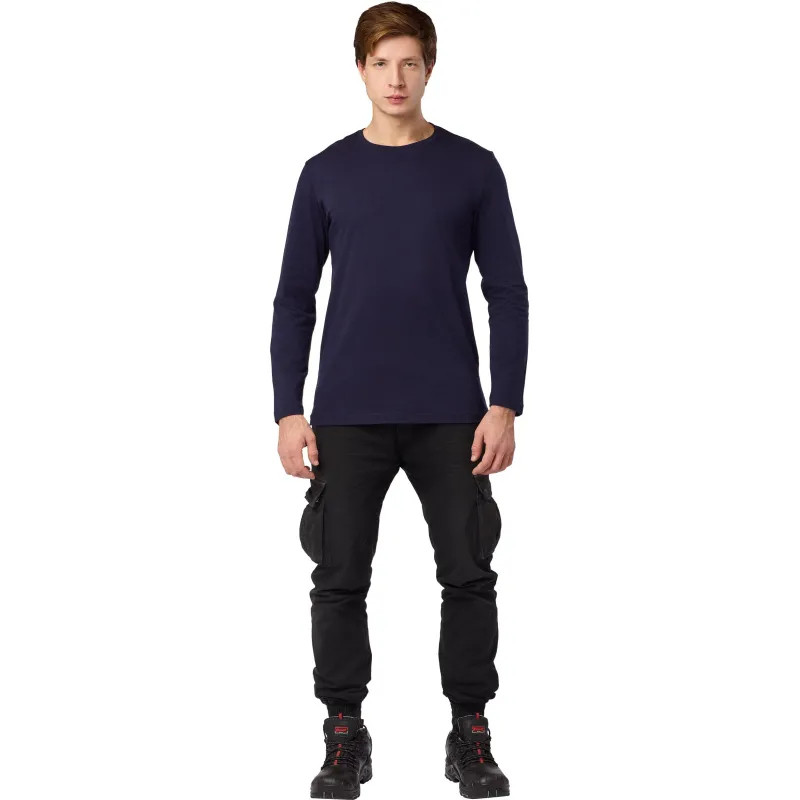 Футболка (160 г.) с длинным рукавом т.-син.(L)