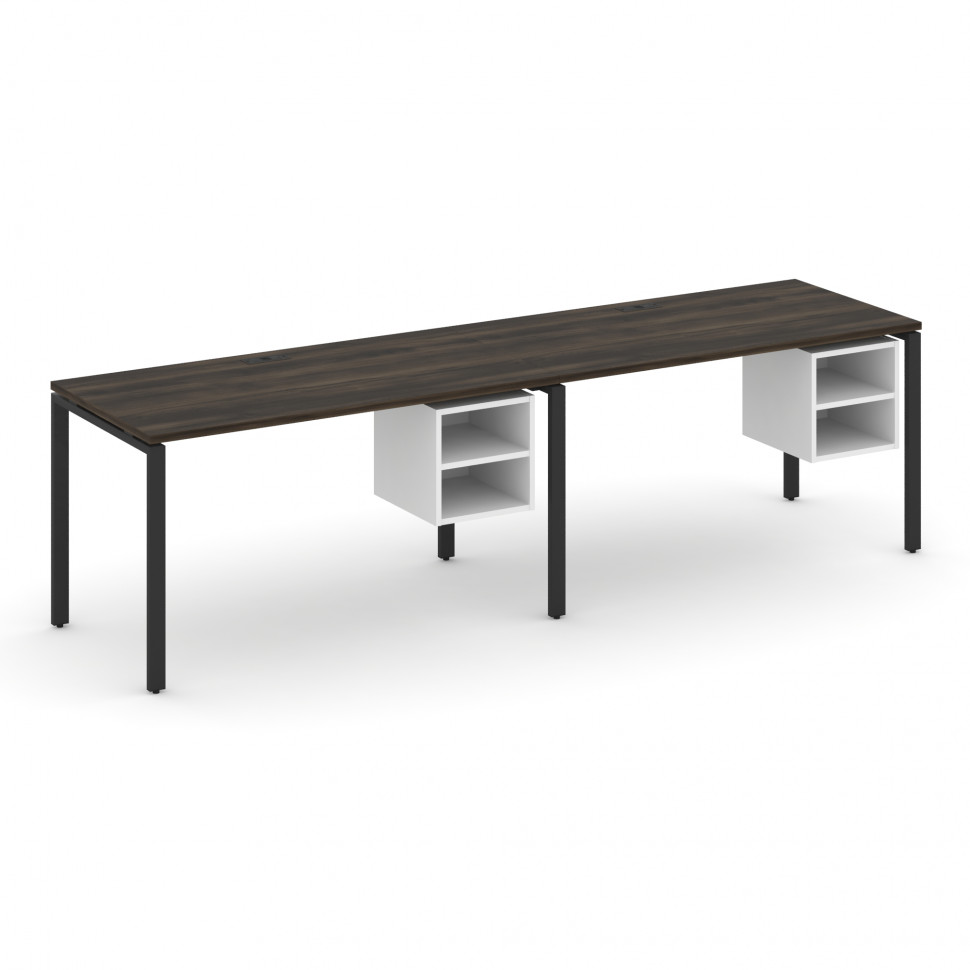 Concept Рабочая станция односторонняя с подвес. тумбами 2 места CN.ORS-107 Дуб Мали/Белый Бриллиант/