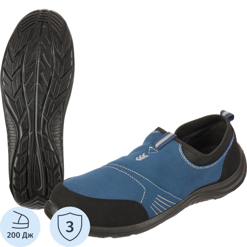 Полуботинки (кроссовки) ПУ с МП  (blue black) KD 001 р.41