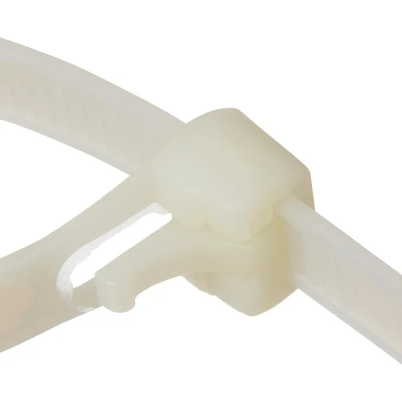 Хомут стяжка нейлоновая многораз TOPFORT 8х150 (7,2х150 мм) белый 100 шт/уп