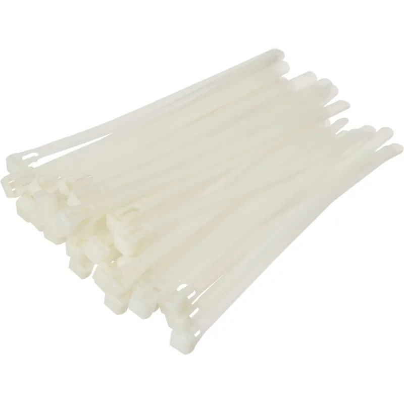 Хомут стяжка нейлоновая многораз TOPFORT 8х150 (7,2х150 мм) белый 100 шт/уп