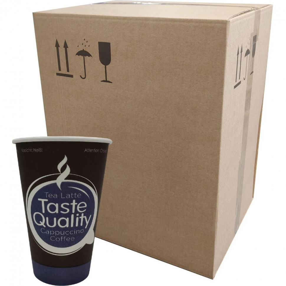 Стакан одноразовый бум d80мм HB80-360 TasteQuality ВЕНДИНГ 300мл 1000шт/кор