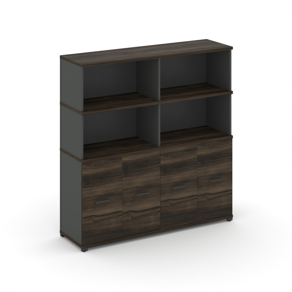 Concept Распаш. шкаф опорный/приставной с надставкой выс. CN.SOPR-008 A Дуб Мали/Антрацит/Металл Ант Concept Распаш. шкаф опорный/приставной с надставкой выс. CN.SOPR-008 A Дуб Мали/Антрацит/Металл Ант