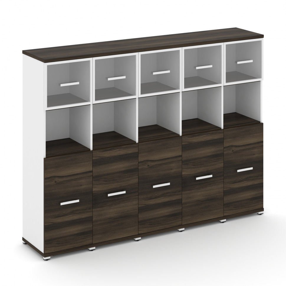 Concept Шкаф 5 узких секций, 4 ниши CN.STU-455 RPW W Дуб Мали/Белый Бриллиант/Металл Белый/Прозрачны Concept Шкаф 5 узких секций, 4 ниши CN.STU-455 RPW W Дуб Мали/Белый Бриллиант/Металл Белый/Прозрачны