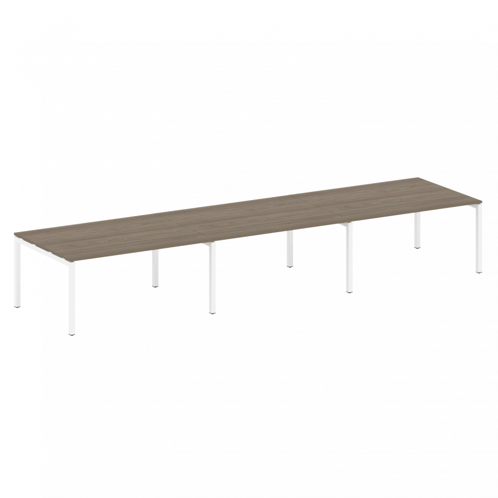 Metal System Quattro Переговорный стол (3 столешницы) на П-оразном м/к 50БП.ПРГ-3.4 Вяз Благородный/