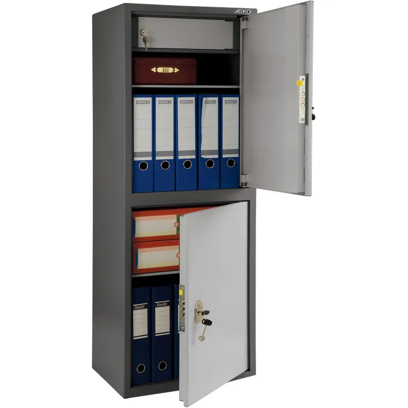 Шкаф для бумаг 0MX_Aiko SL-125/2T с 2 отделами 460х340х1252