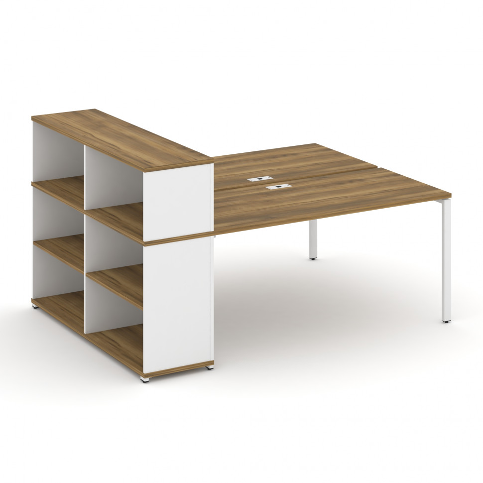Concept Рабочая станция с опорным стеллажом с надставкой низ. CN.DRS-212 Сандал Янтарный/Белый Брилл Concept Рабочая станция с опорным стеллажом с надставкой низ. CN.DRS-212 Сандал Янтарный/Белый Брилл