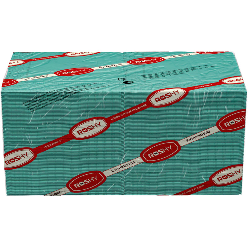 Салфетки бумажные 2 сл. 24х24 зеленые 250 шт./уп