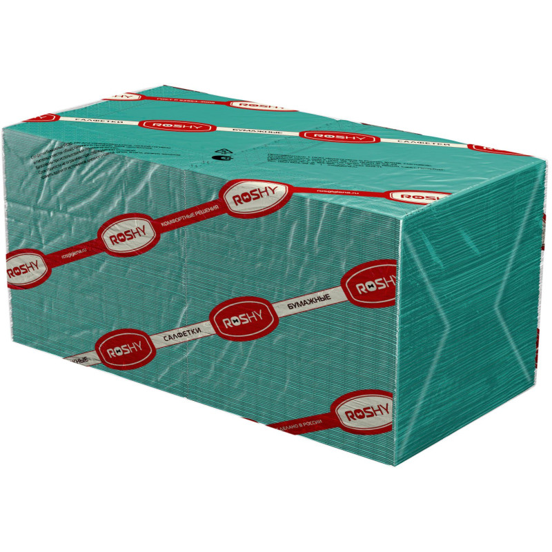 Салфетки бумажные 2 сл. 24х24 зеленые 250 шт./уп