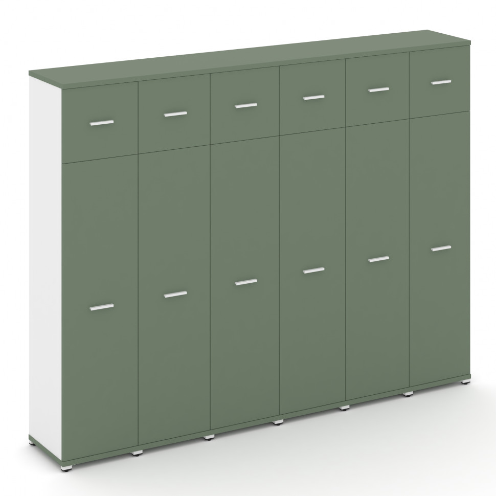 Concept Шкаф 6 узких секций, 5 ниш CN.STU-567 W Кобо/Белый Бриллиант/Металл Белый 2500*420*1922 Concept Шкаф 6 узких секций, 5 ниш CN.STU-567 W Кобо/Белый Бриллиант/Металл Белый 2500*420*1922