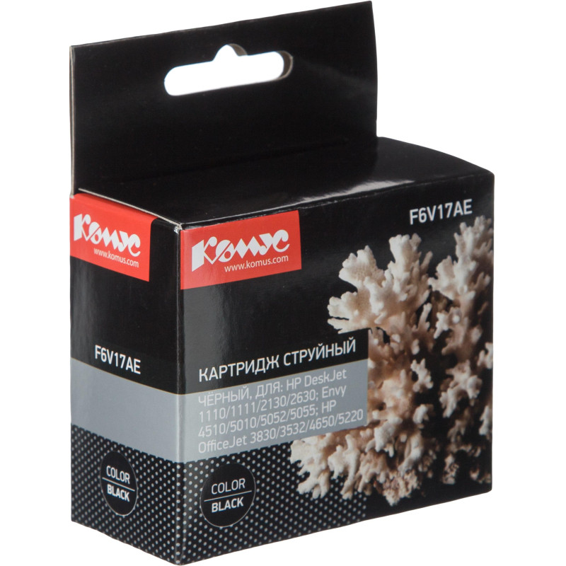 Картридж струйный Комус 123 F6V17AE чер. для DL 2130 Картридж струйный Комус 123 F6V17AE чер. для DL 2130