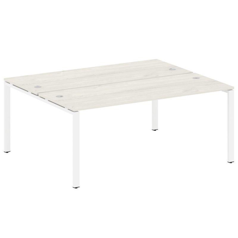 Metal System Рабочая станция на П-образном м/к БП.РАС-СП-2.5 Дуб Наварра/Металл Белый 1800*1475*750 Metal System Рабочая станция на П-образном м/к БП.РАС-СП-2.5 Дуб Наварра/Металл Белый 1800*1475*750