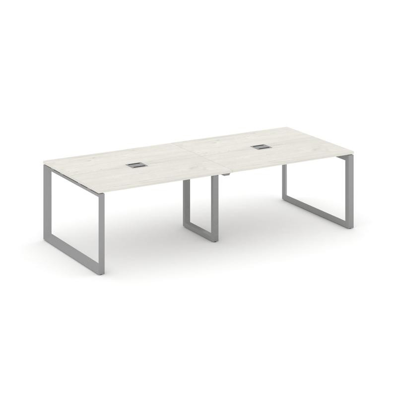 Style Project Стол переговорный SN-59O.SPRG-043 Дуб Наварра/Металл Серый 2760*1180*750
