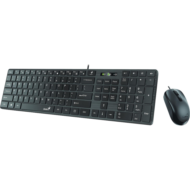 Набор клавиатура+мышь Genius SlimStar C126 (USB), Black      (31330007402)