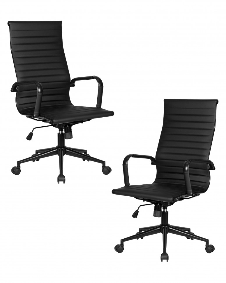 Набор 2 шт Офисное кресло для руководителей DOBRIN CLARK SIMPLE BLACK, чёрный
