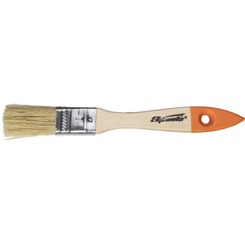 Кисть плоская 20 мм (3/4) натур. щетина дер. ручка Slimline Sparta 824155