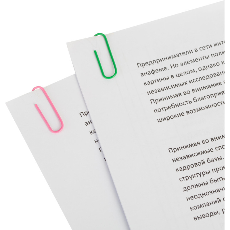 Скрепки Attache с полимерным покрытием,28 мм,разноцветные,европод,100 шт/уп Скрепки Attache с полимерным покрытием,28 мм,разноцветные,европод,100 шт/уп