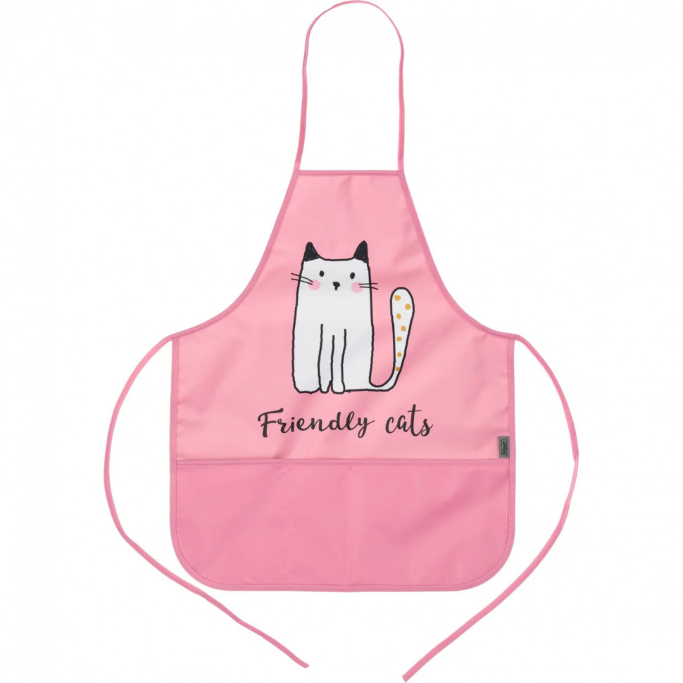 Фартук для труда Комус КлассFriendly cats карман,нарукв,490x390мм,ФН61-20-2 Фартук для труда Комус КлассFriendly cats карман,нарукв,490x390мм,ФН61-20-2