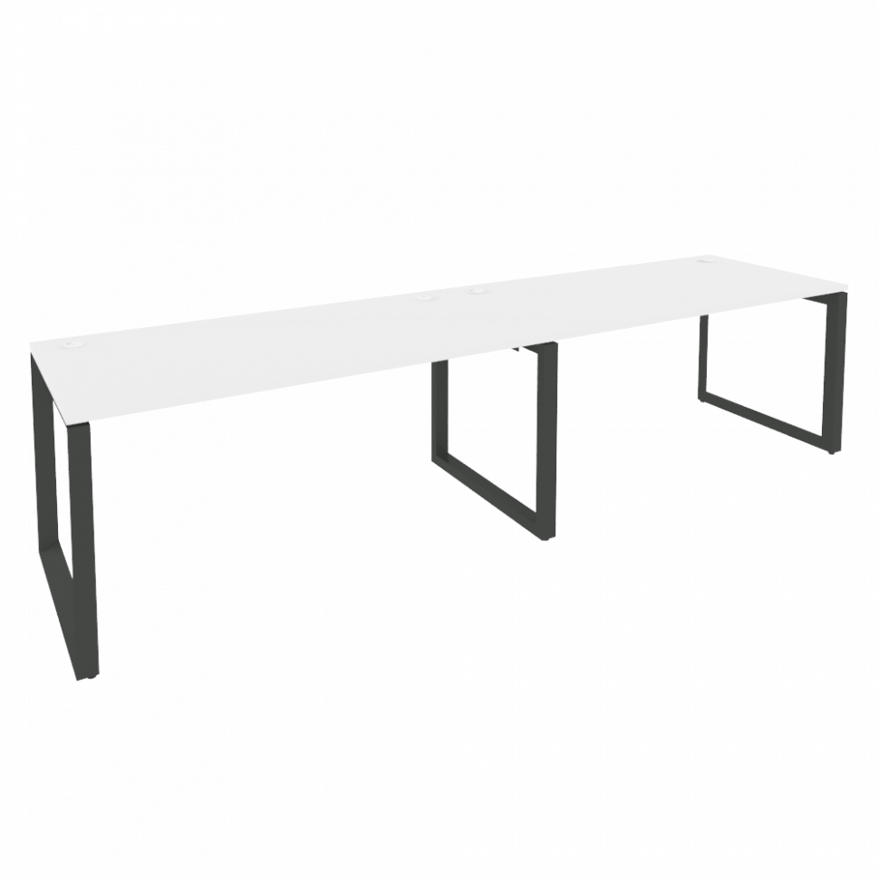 Onix Рабочая станция на О-образном м/к O.MO-RS-2.4.8 Белый Бриллиант/Металл Антрацит 3160*800*750 Onix Рабочая станция на О-образном м/к O.MO-RS-2.4.8 Белый Бриллиант/Металл Антрацит 3160*800*750
