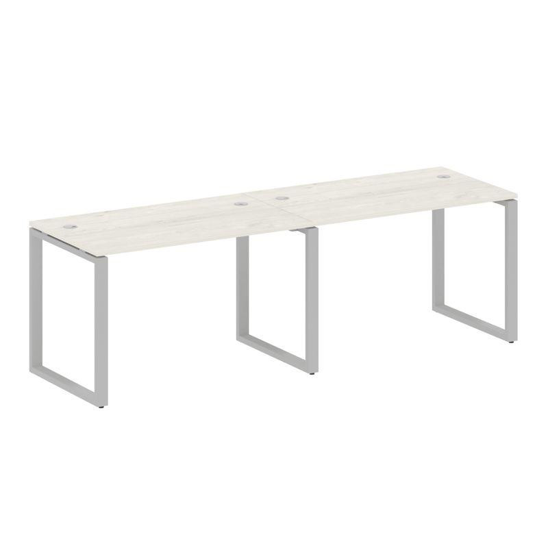 Metal System Рабочая станция на 2 места на О-образном м/к БО.СМ-2.2 Дуб Наварра/Металл Серый 2400*72 Metal System Рабочая станция на 2 места на О-образном м/к БО.СМ-2.2 Дуб Наварра/Металл Серый 2400*72