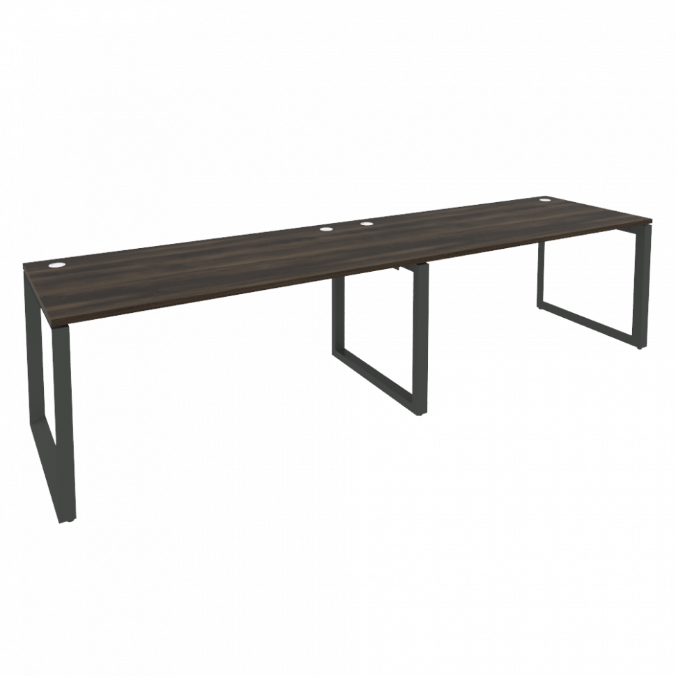 Onix Рабочая станция на О-образном м/к O.MO-RS-2.4.8 Дуб Мали/Металл Антрацит 3160*800*750