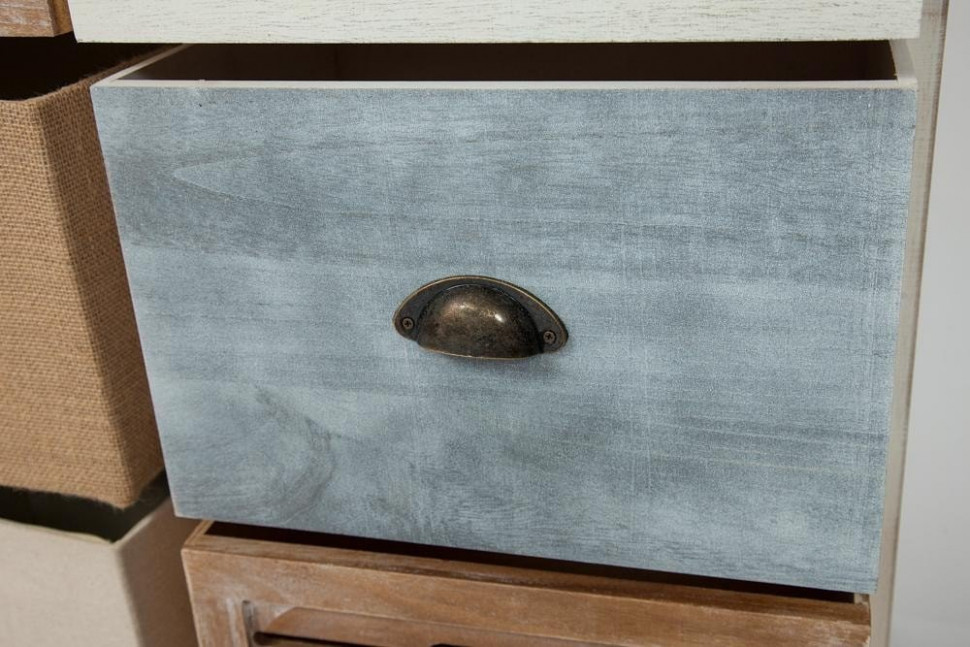 Тумба с 6 ящиками Secret De Maison MARITIME 6 ( mod. HX16-006NS ) paulownia, мдф, 80x33x85см, butter white/navy design