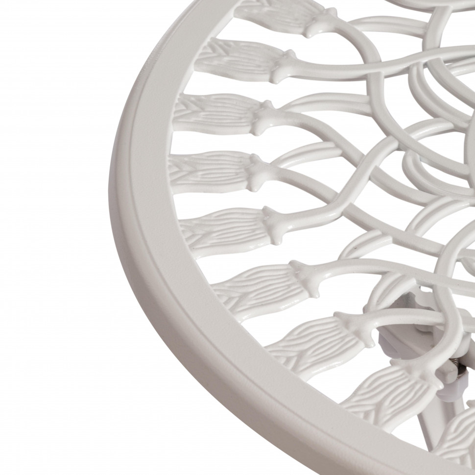 Комплект Secret De Maison Waltz of flowers (стол +2 стула) алюминиевый сплав, D60/H67, 52Х40Х89см, butter white Комплект Secret De Maison Waltz of flowers (стол +2 стула) алюминиевый сплав, D60/H67, 52Х40Х89см, butter white