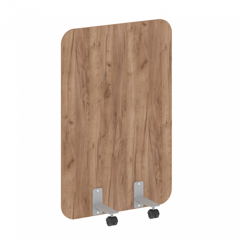 R-line Перегородка на металлических опорах, на роликах DP.R-80-120 Дуб Табак/Металл Серый 800*18*120