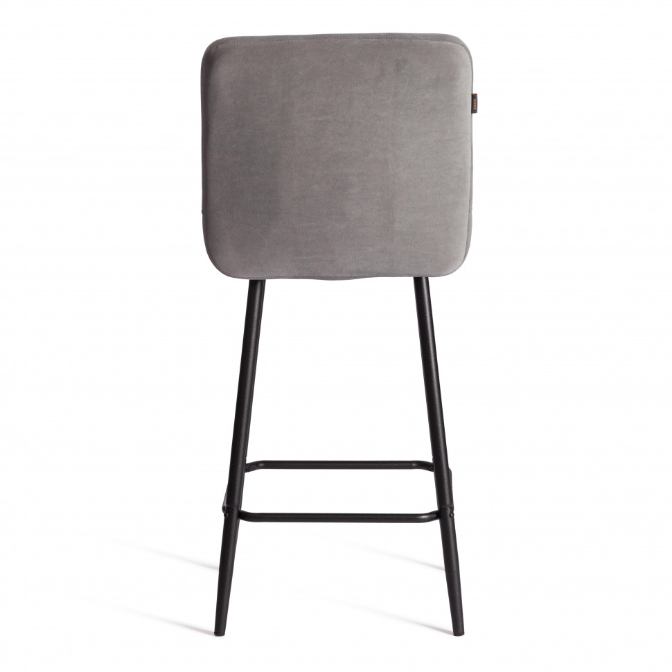 Полубарный стул  Medeo/Медео велюр, серый, 29, 42х56х102 см