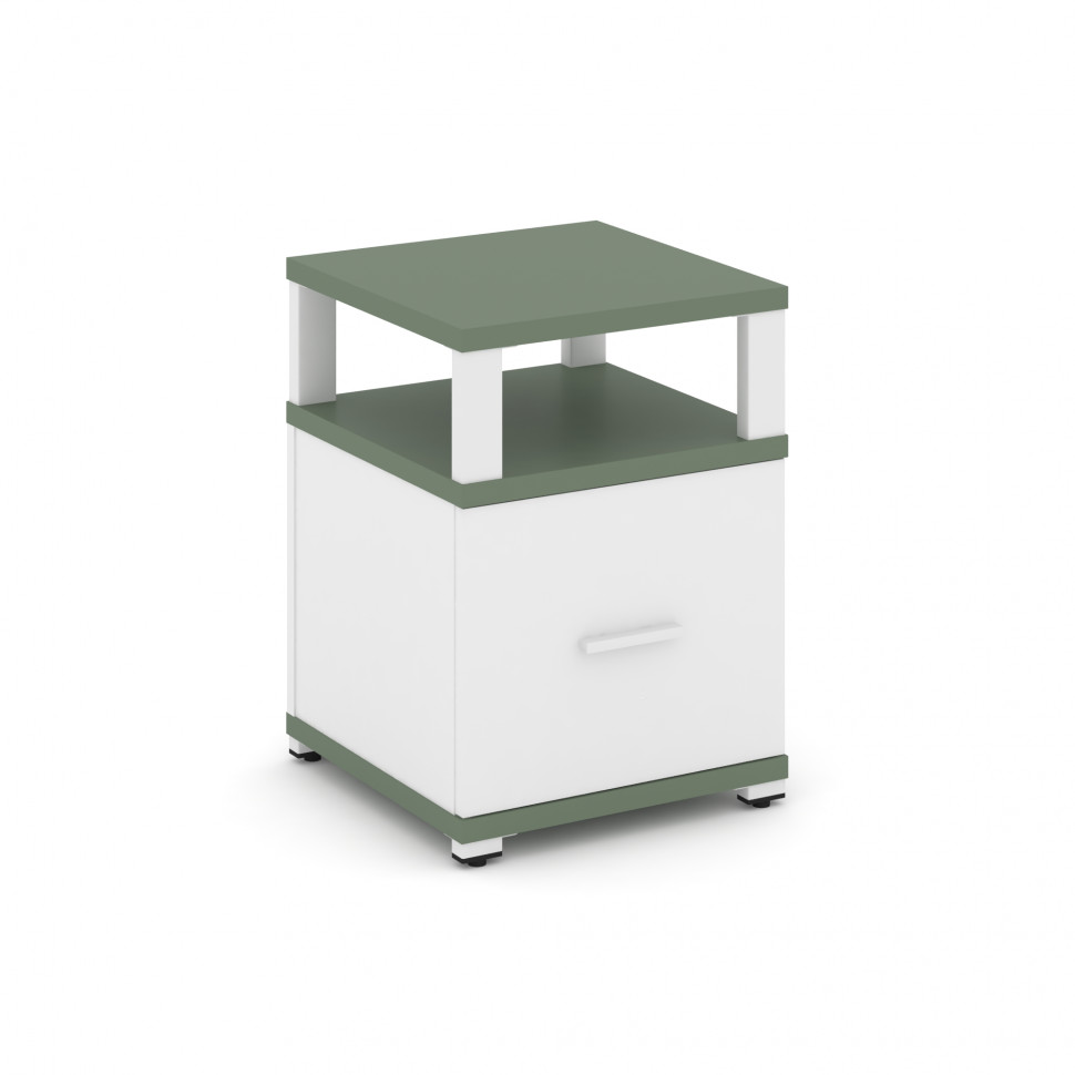 Concept Тумба приставная 1 распаш. фасад с надставкой CN.TUP-005 W Кобо/Белый Бриллиант/Металл Белый Concept Тумба приставная 1 распаш. фасад с надставкой CN.TUP-005 W Кобо/Белый Бриллиант/Металл Белый