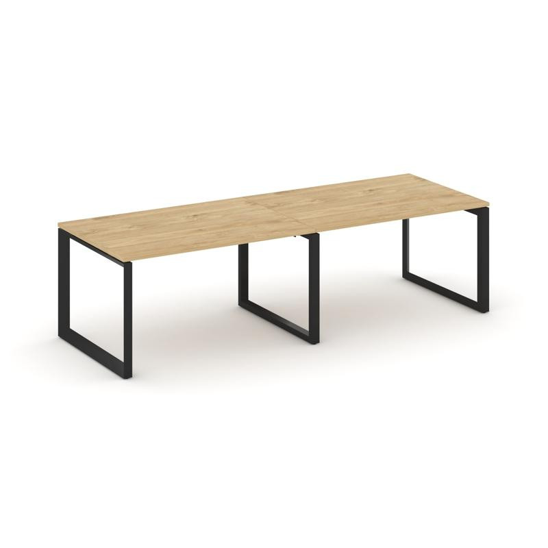 Style Project Стол переговорный SN-59O.SPRG-013.3 Тиквуд Светлый/Металл Черный 2760*980*750