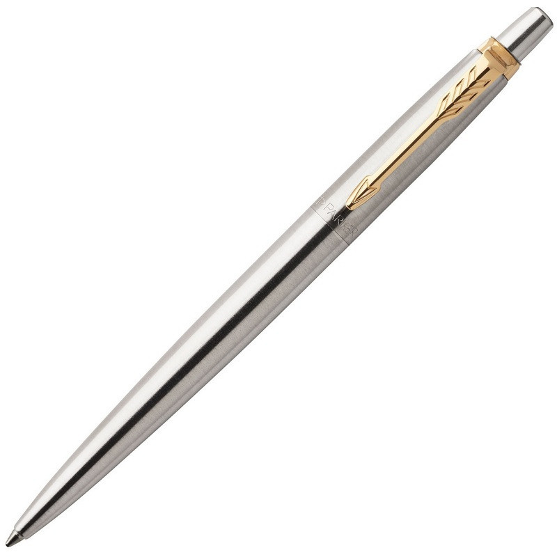 Ручка шариковая PARKER JOTTER STAINLESS STEEL GT синий 1953182