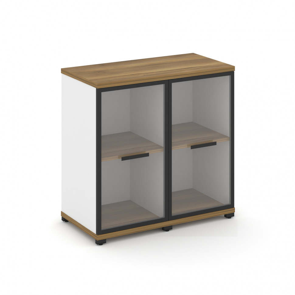 Concept Шкаф 2 узкие секции, 2 ниши CN.STU-223 RPB B Сандал Янтарный/Белый Бриллиант/Металл Черный/П