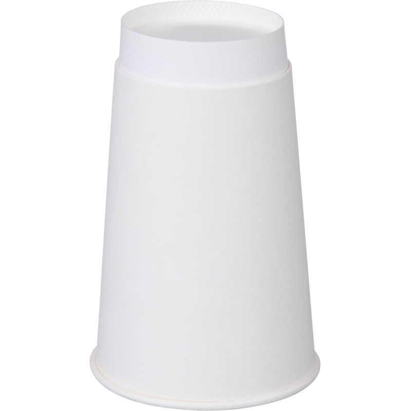 Стакан одноразовый  бум. 2-сл 400мл d-90мм белый, Комус, 25шт/уп