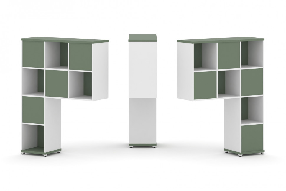 Concept Надставка высокая CN.DNV-001 Кобо/Белый Бриллиант/Металл Белый 1099*350*1486